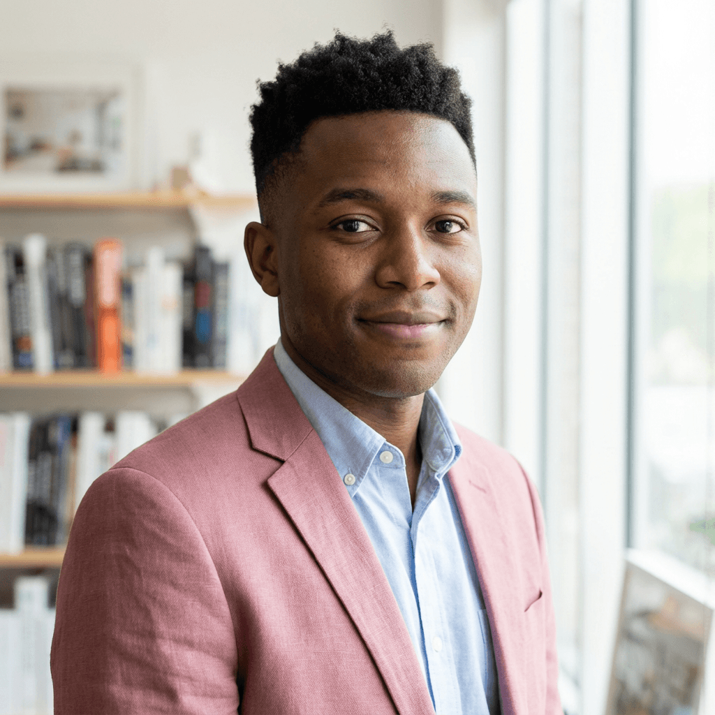 A S Cobb, founder of Blacklight Academy, in a professional setting