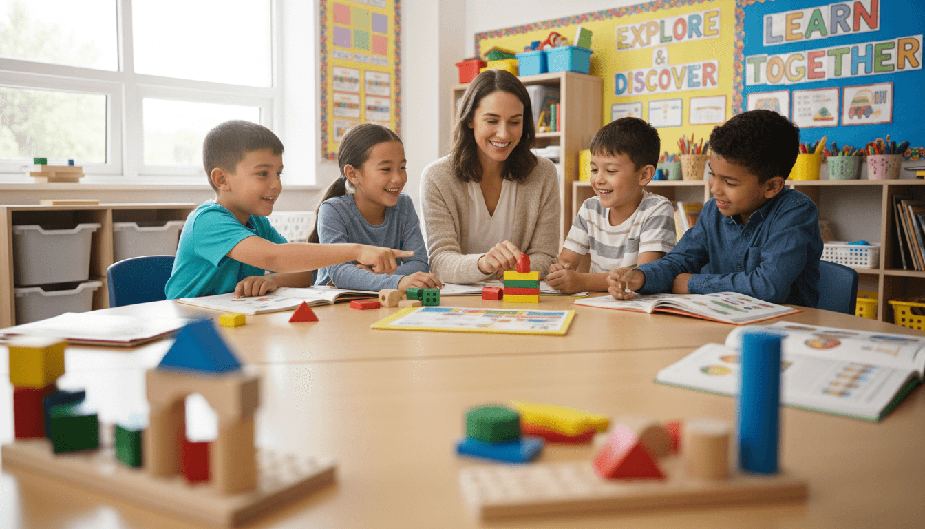 Students building a simple robot together during an after-school STEAM activity
